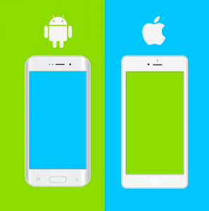 iPhoneとAndroidのイメージ