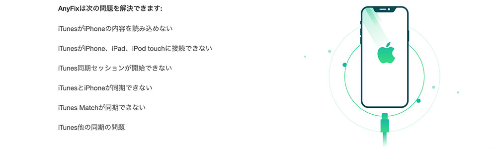 iTunesの不具合も解決！